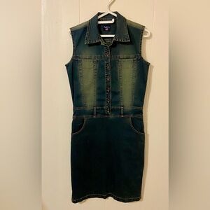 Pepe Jeans Denim Sleeveless Dress- Lrg